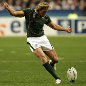 Percy Montgomery on his way to another successful goal kick